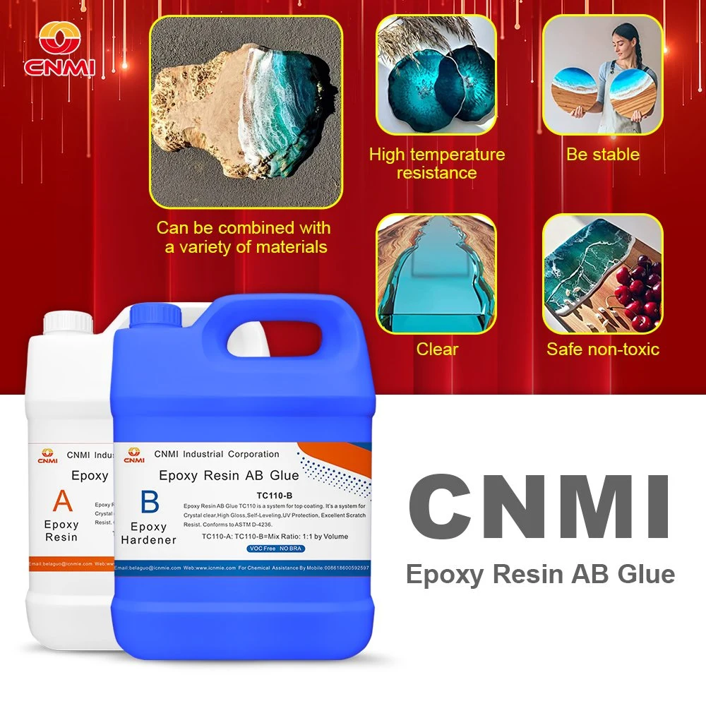 CNMI Epoxy Resin Crystal Clear, Food Safe Resin for Bar Tabletop, Wood, Art, Jewelry, Super Gloss Resin for Casting