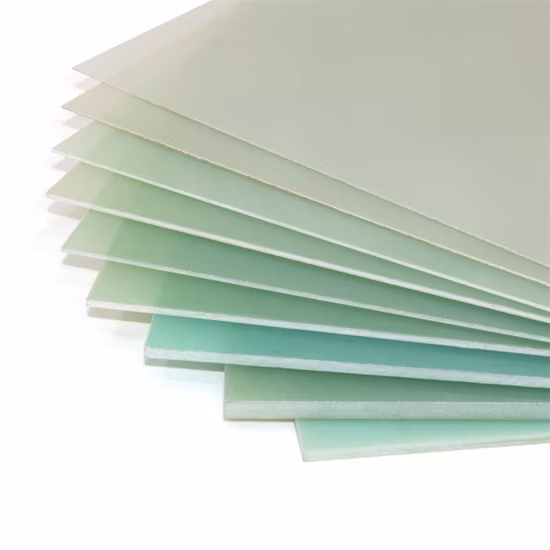 Feuille verte de panneau de tissu de verre de résine époxyde Fr4 G10
