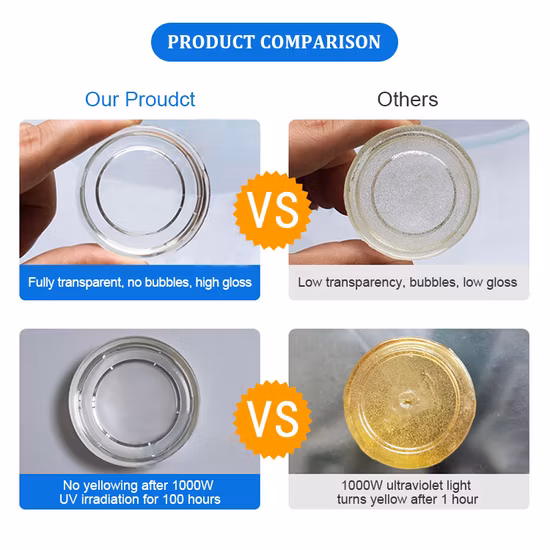 Fournisseur professionnel OEM ODM sans bulles de colle Ab, adhésif anti-mousse naturel, résine époxy de moulage pour Table de rivière