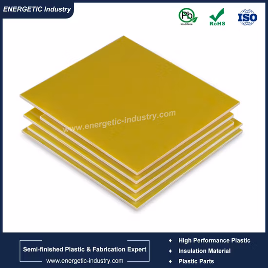 Feuille d'isolation époxyde de résine de fibre de verre de tissu du matériel électrique 3240 Fr4